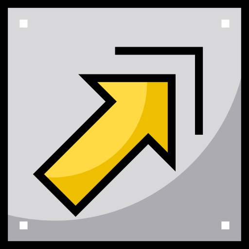 Diagonal arrow